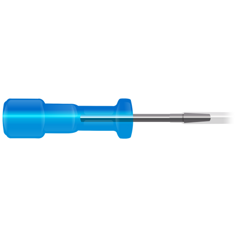 SAI CannuLock port with locking barb for secure catheter connection in rat