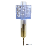 Male luer with 25G pin
