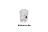 clear bile re-circulation cap for rodent skin button and group housing