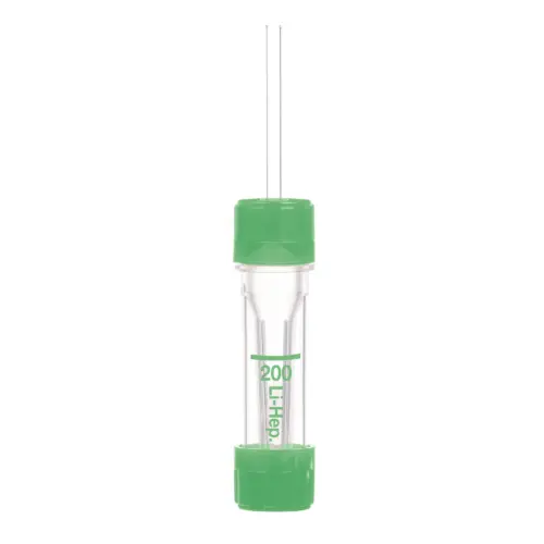 200ul Heparin blood tube with thin inner tube and capillary collection cap