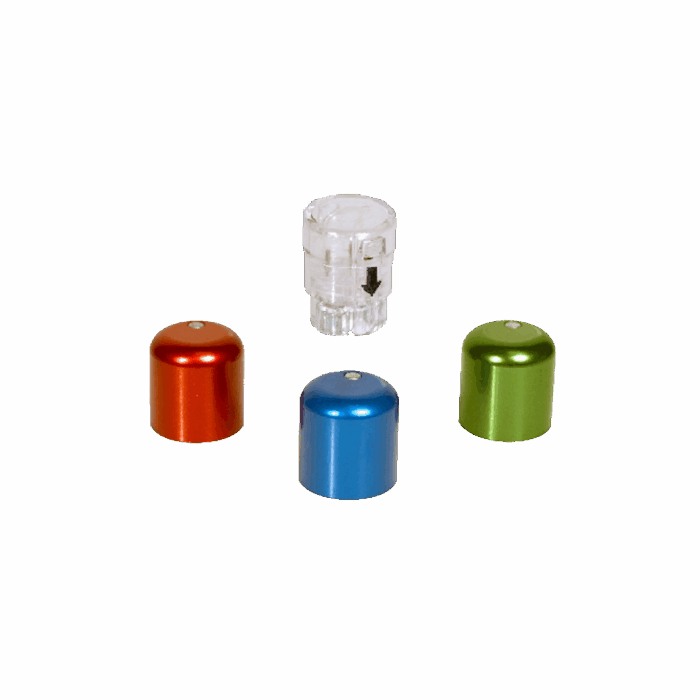 Cannulock™ Catheter Access Button Standard and Shunting Caps