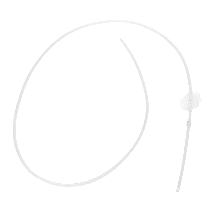 Dog Duodenal catheter, 7F with suture patch, suture beads and female luer