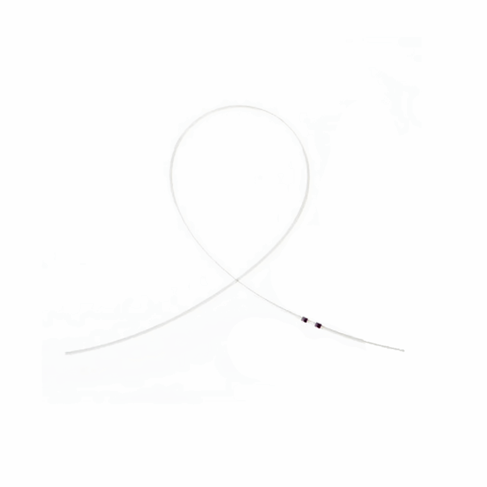 Guinea Pig Carotid Artery catheter, rounded tip & moveable beads
