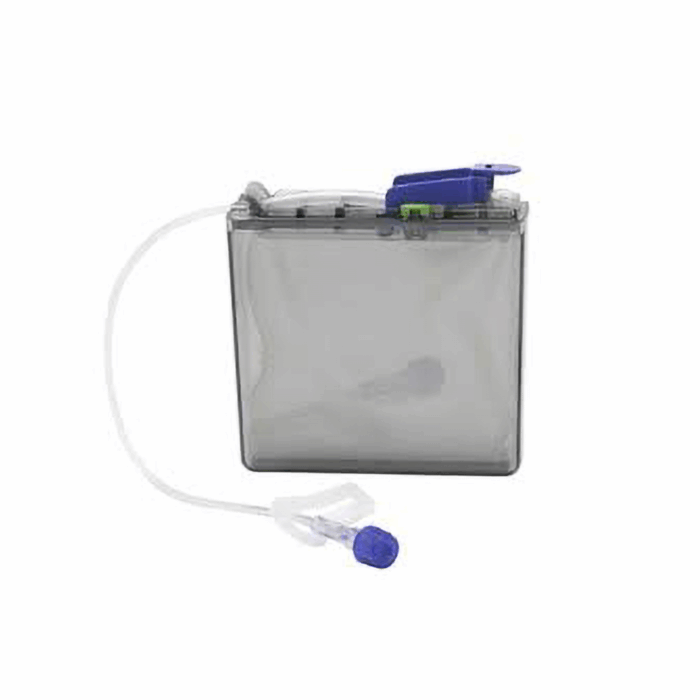 CADD 100ml Reservoirs with Flow Stop, Clamp, Female Luer and Non-Vented Cap12/bx
