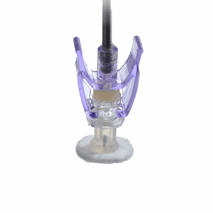Rodent Skin Button with Quick Release Septum