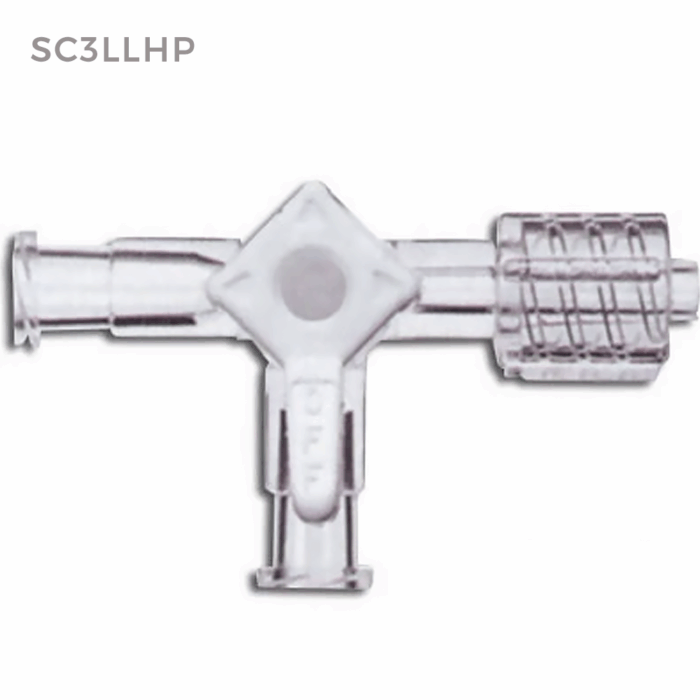 1-Way Stopcock with Luer Lock. 10/pk - Image 2